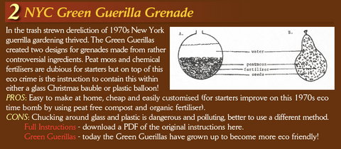 NYC Green Guerilla Grenade
